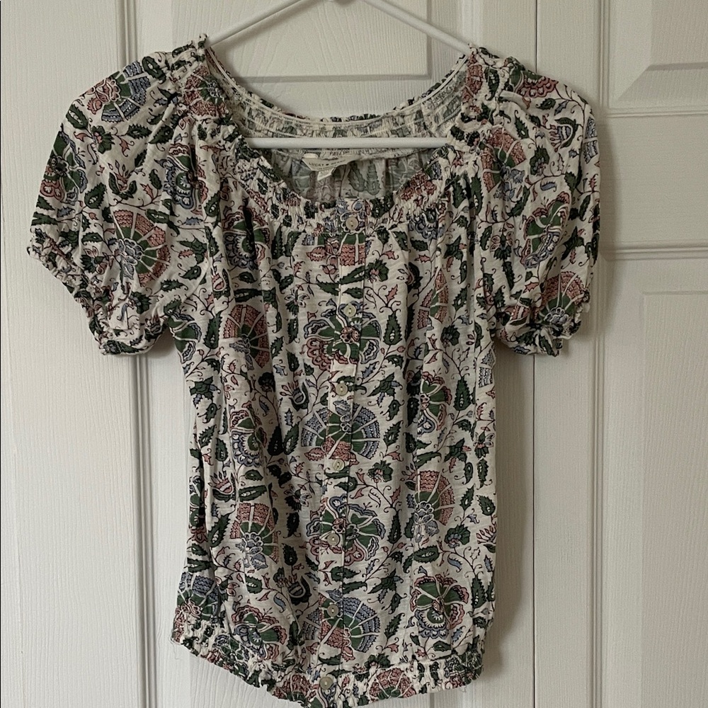 Lucky Brand Multicolor Floral Blouse